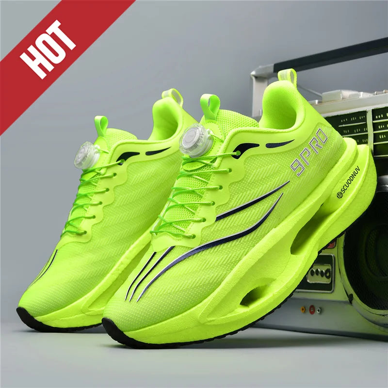 Men Running Shoes Casual Professional Marathon Sports Breathable Lightweight Women Comfortable Athletic Sneakers Carbon Plate