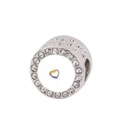 1pc New Fashion Crystal Love Heart Dreamcatcher Charms Beads fit Pandor Bracelets Necklaces For Women DIY Jewelry Accessories