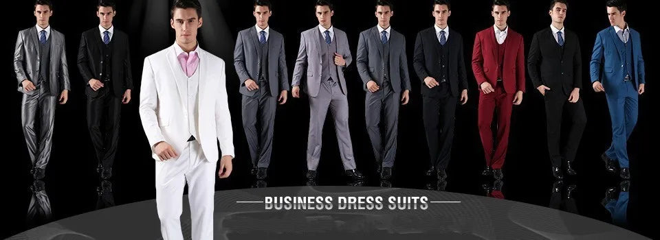 Stripe Safari Men's Suits with Stand Collar Single Breasted Slim Fit Male Fashion Daily Suit 2 Pieces Set Jacket Pants Outfits