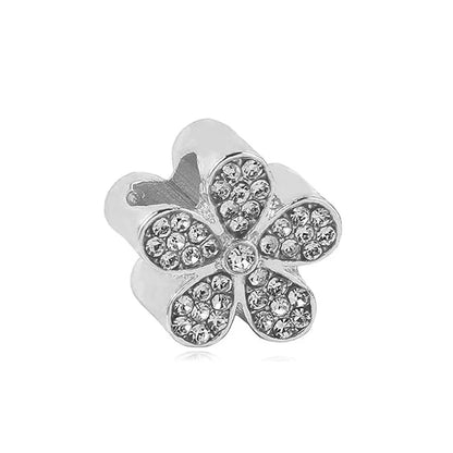 1pc New Fashion Crystal Love Heart Dreamcatcher Charms Beads fit Pandor Bracelets Necklaces For Women DIY Jewelry Accessories