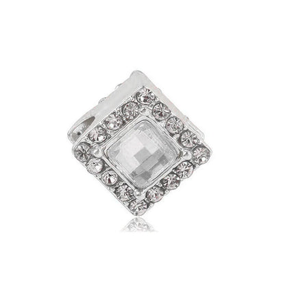 1pc New Fashion Crystal Love Heart Dreamcatcher Charms Beads fit Pandor Bracelets Necklaces For Women DIY Jewelry Accessories