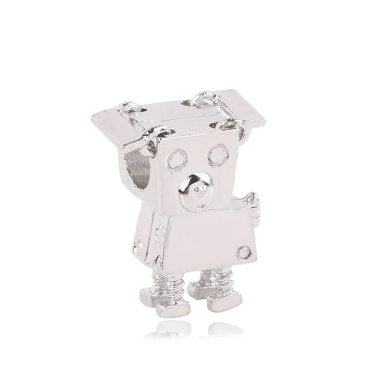 1pc New Fashion Crystal Love Heart Dreamcatcher Charms Beads fit Pandor Bracelets Necklaces For Women DIY Jewelry Accessories