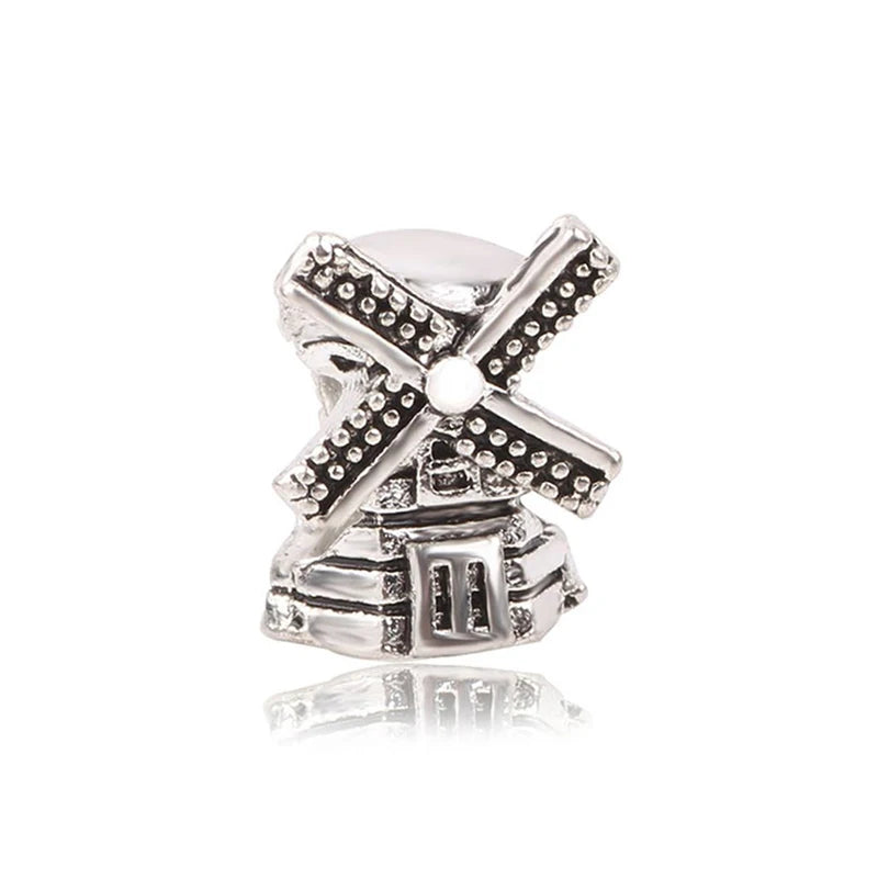 1pc New Fashion Crystal Love Heart Dreamcatcher Charms Beads fit Pandor Bracelets Necklaces For Women DIY Jewelry Accessories