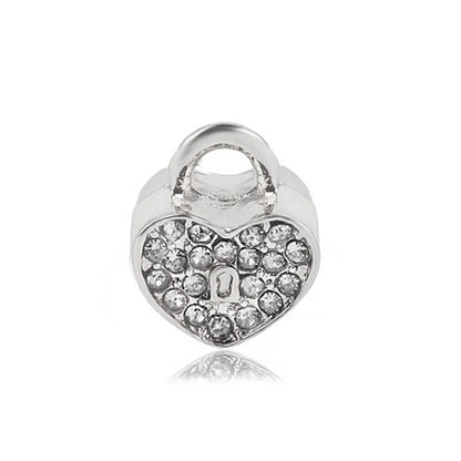 1pc New Fashion Crystal Love Heart Dreamcatcher Charms Beads fit Pandor Bracelets Necklaces For Women DIY Jewelry Accessories