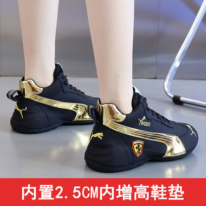 Men's leather surface casual shoes; low-top sports shoes; comfortable white shoes; soft sole men's shoes; new style