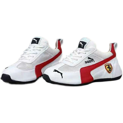 Men's leather surface casual shoes; low-top sports shoes; comfortable white shoes; soft sole men's shoes; new style