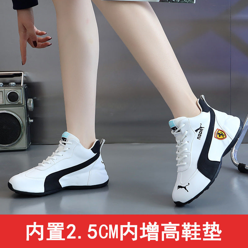 Men's leather surface casual shoes; low-top sports shoes; comfortable white shoes; soft sole men's shoes; new style