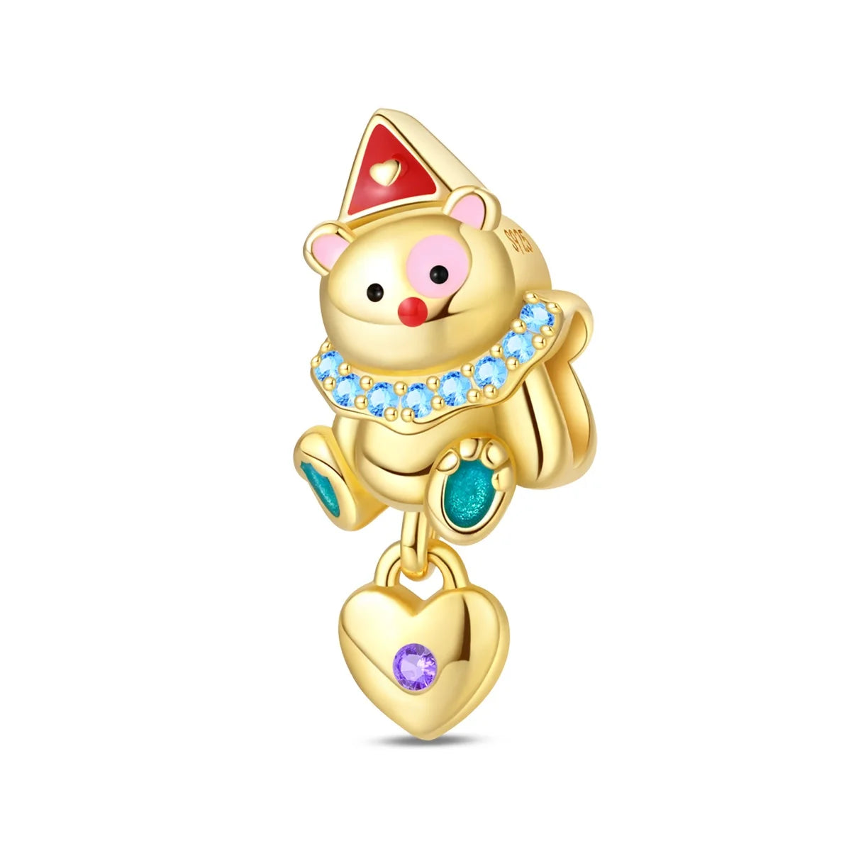 Gold Series 925 Sterling Silver Firefly Leopard Seahorse Crystal Ball Flower Charm Fit DIY Bracelet Necklace Boutique Party Gift