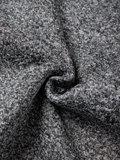 Men's Winter Warm Long Coat Zipper Jacket Zip Windbreaker Thick Fleece Windproof Overcoat Casual Contrast Color Hooded Jacket