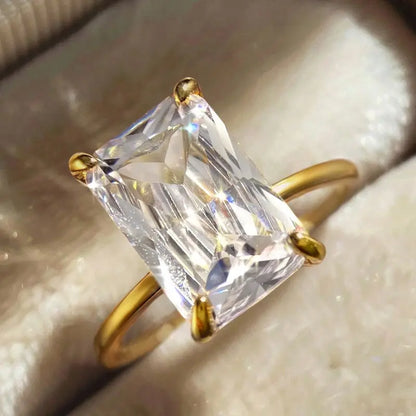 925 Sterling Silve 1-8CT Zircon Gorgeous Shiny Oval Stone Ring For Women Engagement Wedding Luxury High Quality Fine Jewelry