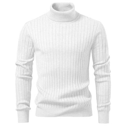 Animal Game Men's Cold Blouse Casual Sweaters Woolen Turtleneck Sweater Stripe Pullover Knitwear Warm Outdoor Jerseys Basic Tops