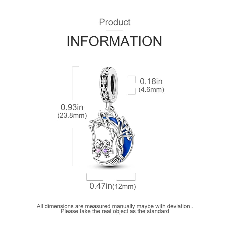 Fit Original Bracelet Silver Plated Cat Moon Shape Stars Love Charms Pendants For Women Jewelry Making Gift