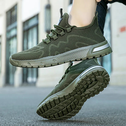 Oiaano Barefoot Man Sport Shoes Mesh Light Breathable Lace-Up Sneakers Causal Soft Sole Leisure Zero Drop Outdoor Work Jogging