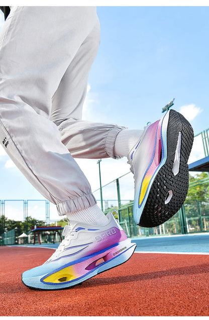 Men Running Shoes Casual Professional Marathon Sports Breathable Lightweight Women Comfortable Athletic Sneakers Carbon Plate