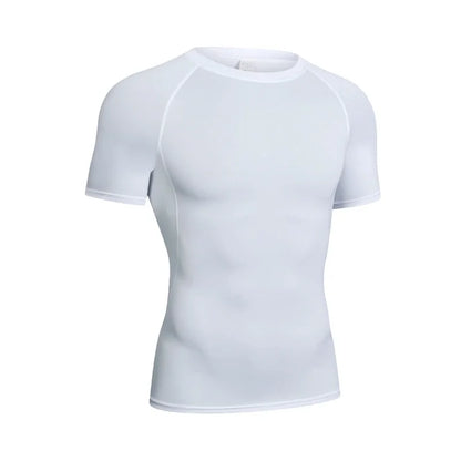 Sport T-shirt Men Compression Running Shirt Elastic Long Sleeve Fitness Athletic Top Gym Workout Undershirt Sportwear