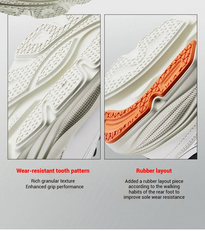 361 Degrees Men Running Shoe Leather All-Weather Protection Shock Absorption Casual Versatile Stable Male Sneaker 672532228