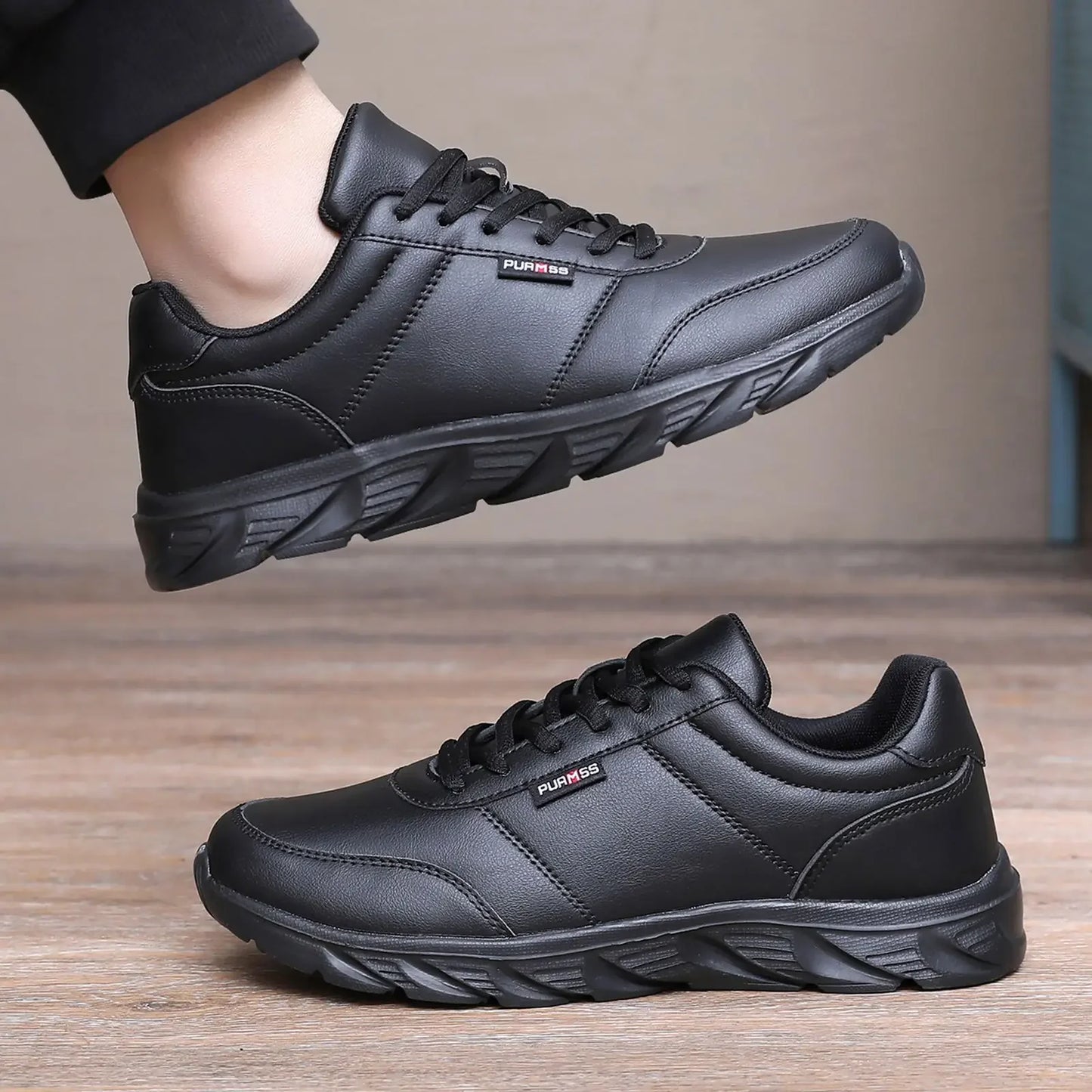New Men's Sneakers Fashion Leather Men's Casual Shoes Outdoor Jogging Training Shoes High-Quality Comfortable Men's Shoes