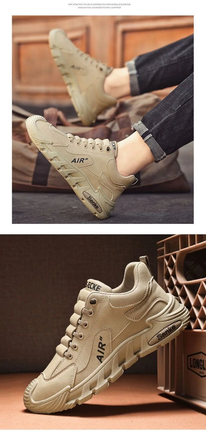 2025 Fall Fashion Men's Casual Shoes Black Simple Breathable Board Shoes Wearable and Comfortable  EVA Jogging Shoes