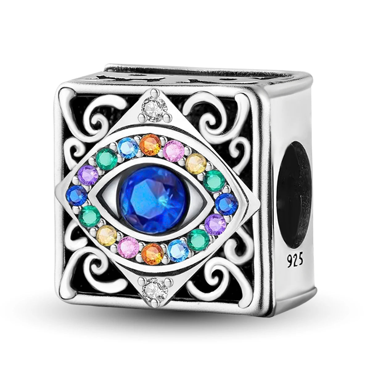 925 Sterling Silver Cute Butterfly Elephant Blue Series Charms Beads Fit Original Pan Bracelet Bangle High Quality DIY Jewelry