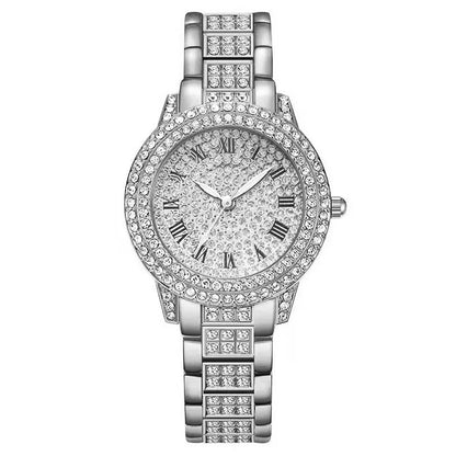Luxury Women Shiny Bracelet Watches Fine Zircon Mechanical Lady Wristwatches Fashion Folding Watches Buckle Watch Reloj Mujer