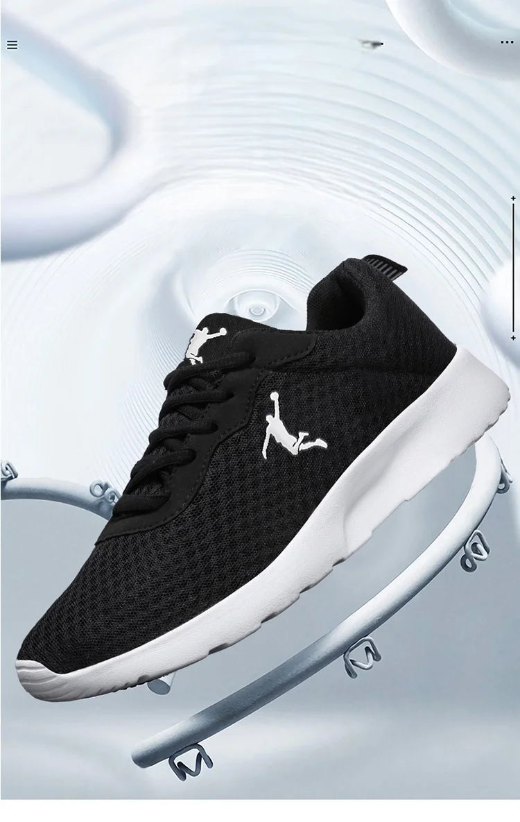 Men's casual sports shoes cushioning breathable lightweight mesh running shoes fashion comfortable soft-soled walking shoes