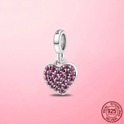 925 Silver My Love Starfish Flamingo Pendant Charm Fit Original Original Me Bracelet DIY Bead Jewelry For Women