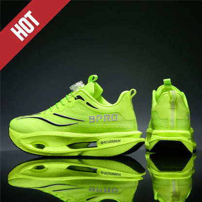 Men Running Shoes Casual Professional Marathon Sports Breathable Lightweight Women Comfortable Athletic Sneakers Carbon Plate