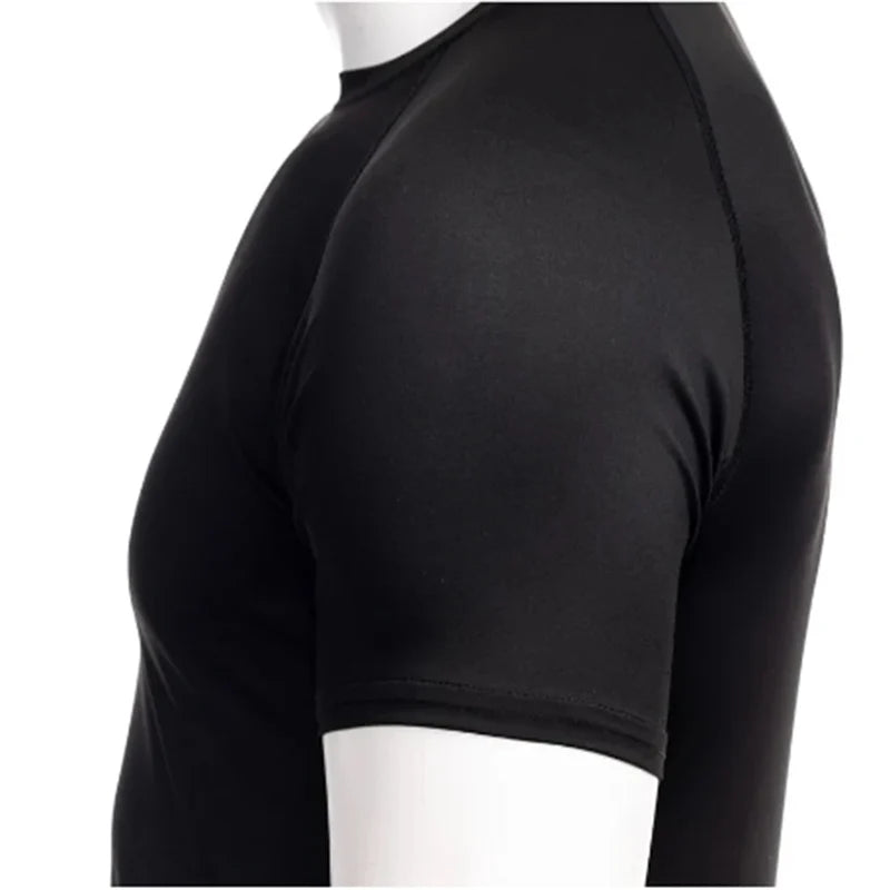 Men Sport T-shirt Quick Dry Bodybuilding Running Shirt Short Sleeve Compression Tops Gym T Shirt Fitness Male Jogging Tracksuit