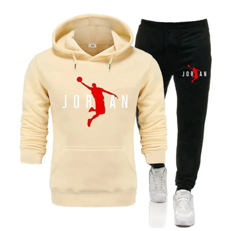 2025 Fall Winter Men's Tracksuit Hoodie Pants 2Pcs Sets Suit Leisure Sweatshirts Fashion Trends Brand Clothing