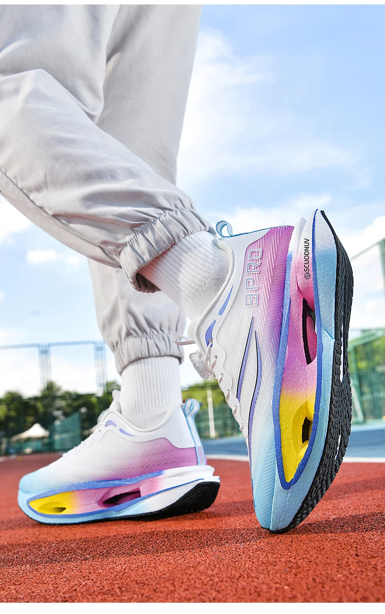 Men Running Shoes Casual Professional Marathon Sports Breathable Lightweight Women Comfortable Athletic Sneakers Carbon Plate