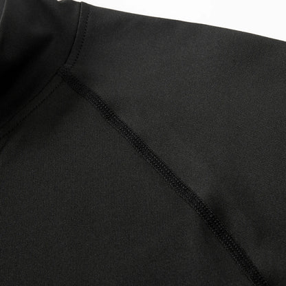 Men's High neck Long Sleeve Compression Shirts Cool Dry Sun Protection Sports Tights Undershirts Running Gym Tops