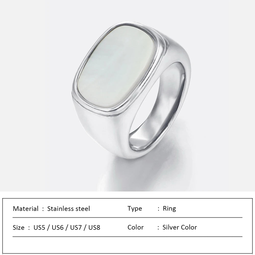 Waterproof Stainless Steel Ring for Women Non-fading Heart Ring Stylish Metal Rings Simple New Jewelry Wholesale Dropshipping