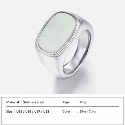 Waterproof Stainless Steel Ring for Women Non-fading Heart Ring Stylish Metal Rings Simple New Jewelry Wholesale Dropshipping