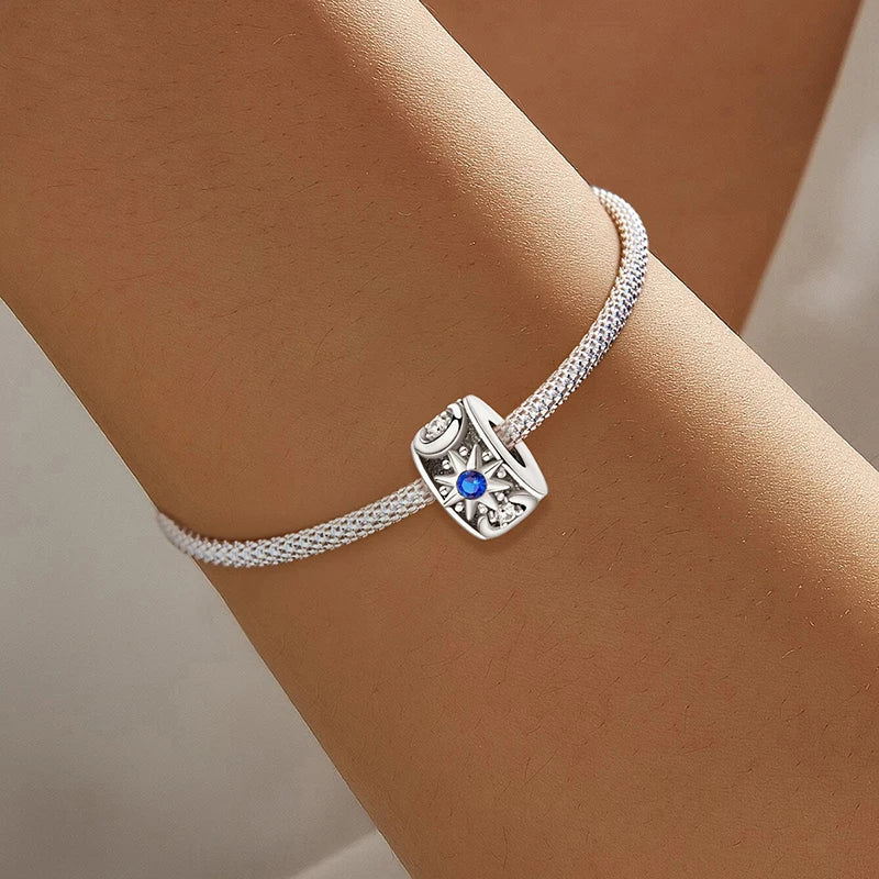 925 Sterling Silver Cute Butterfly Elephant Blue Series Charms Beads Fit Original Pan Bracelet Bangle High Quality DIY Jewelry
