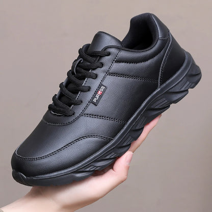 New Men's Sneakers Fashion Leather Men's Casual Shoes Outdoor Jogging Training Shoes High-Quality Comfortable Men's Shoes
