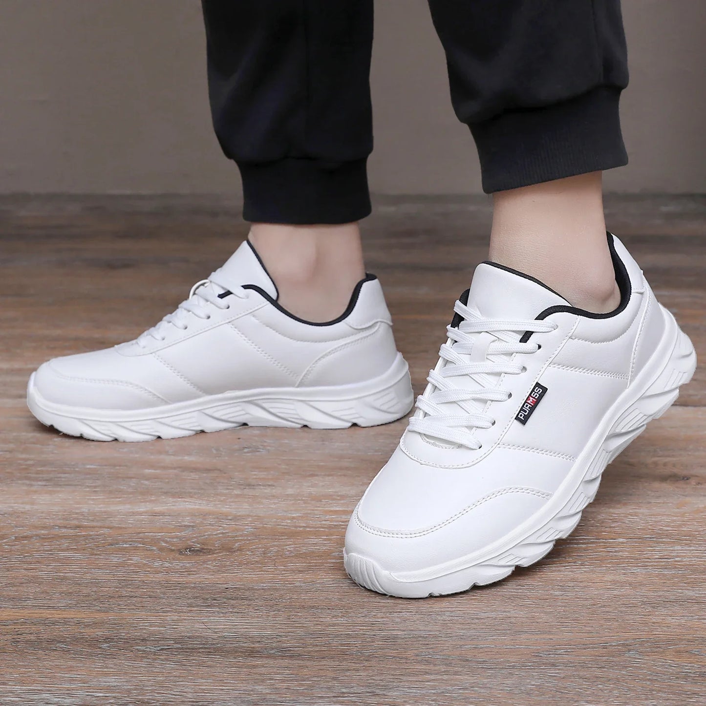 New Men's Sneakers Fashion Leather Men's Casual Shoes Outdoor Jogging Training Shoes High-Quality Comfortable Men's Shoes