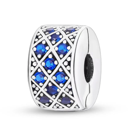 925 Sterling Silver Cute Butterfly Elephant Blue Series Charms Beads Fit Original Pan Bracelet Bangle High Quality DIY Jewelry