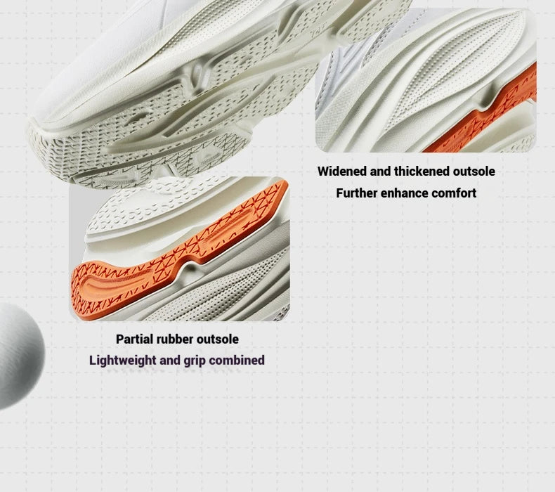 361 Degrees Men Running Shoe Leather All-Weather Protection Shock Absorption Casual Versatile Stable Male Sneaker 672532228