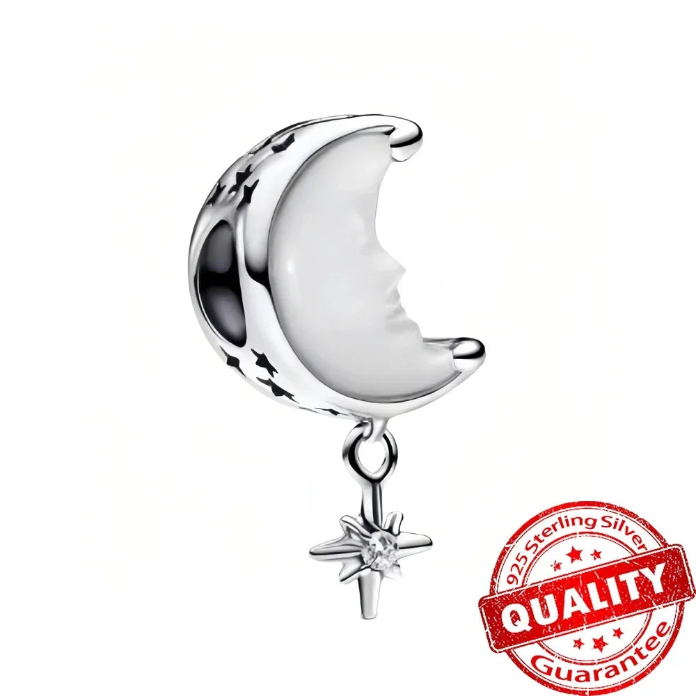 Original 925 Sterling Silver Christmas Charms Santa Claus Reindeer Snowflake Beads Fit Necklace Bracelets DIY Gifts Fine Jewelry