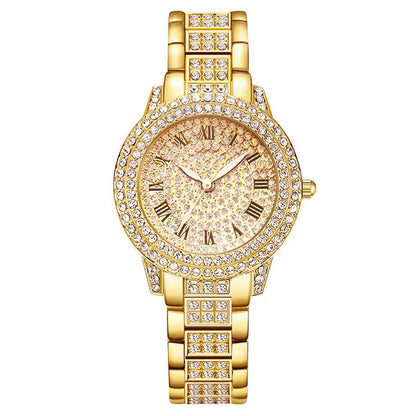 Luxury Women Shiny Bracelet Watches Fine Zircon Mechanical Lady Wristwatches Fashion Folding Watches Buckle Watch Reloj Mujer