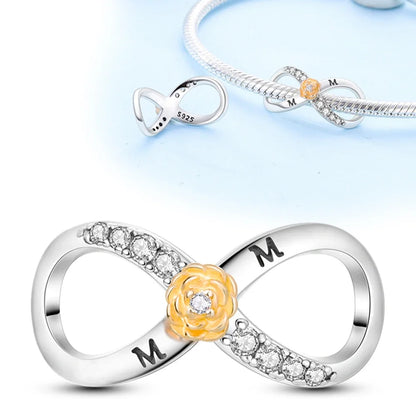 Silver 925 Colour Sunflower Eternity String Jewelery Fit Pandora Beads Original Bracelet Fine Jewelry Making for Women