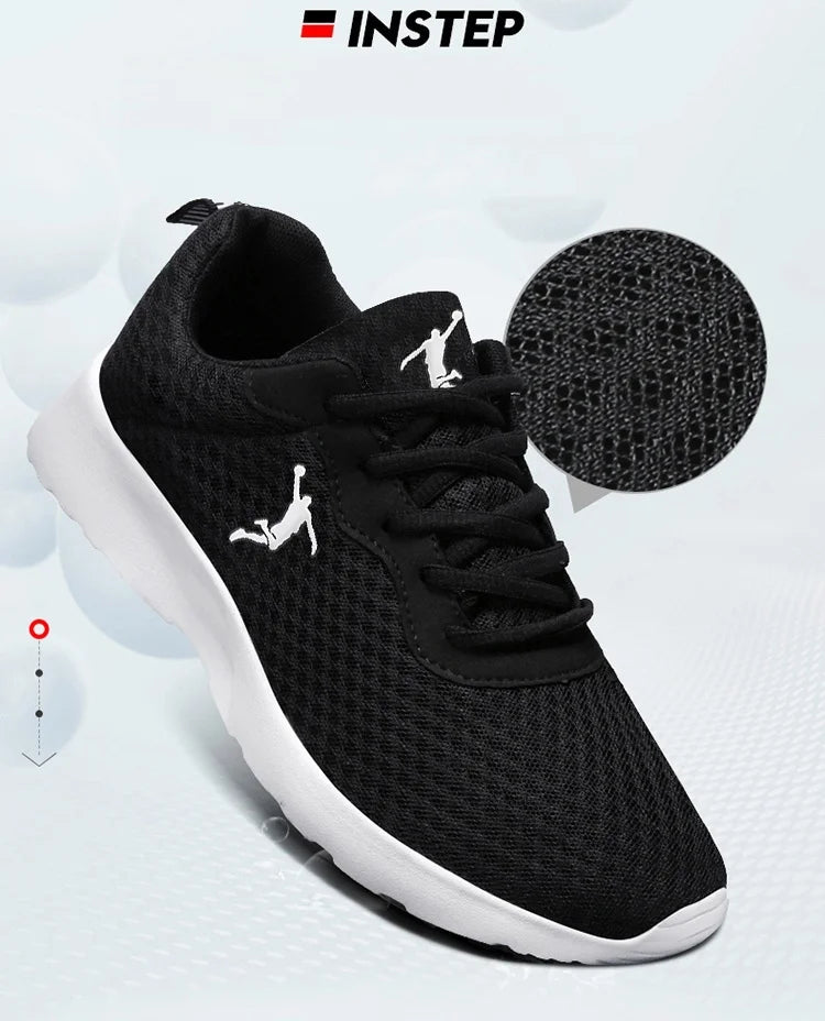 Men's casual sports shoes cushioning breathable lightweight mesh running shoes fashion comfortable soft-soled walking shoes