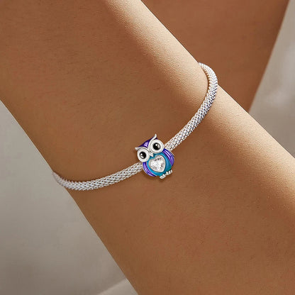 925 Sterling Silver Cute Butterfly Elephant Blue Series Charms Beads Fit Original Pan Bracelet Bangle High Quality DIY Jewelry