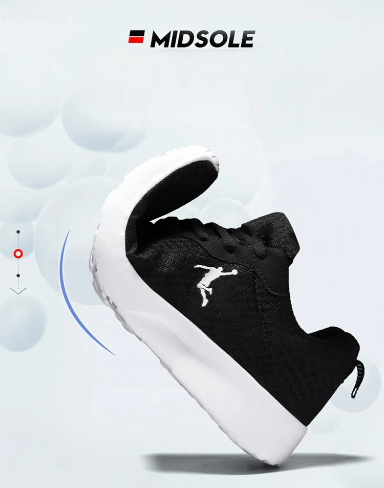 Men's casual sports shoes cushioning breathable lightweight mesh running shoes fashion comfortable soft-soled walking shoes