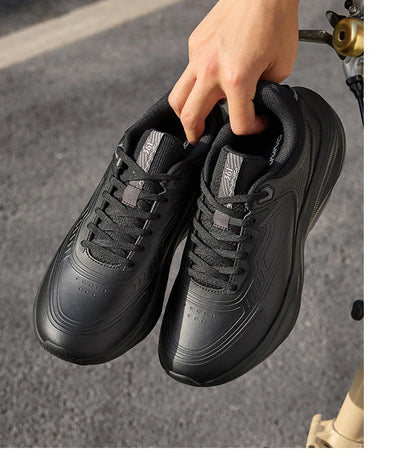 361 Degrees Men Running Shoe Leather All-Weather Protection Shock Absorption Casual Versatile Stable Male Sneaker 672532228