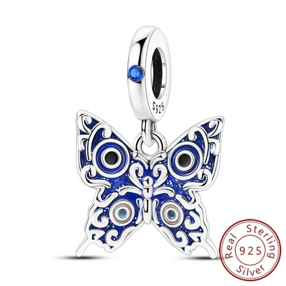 Original Charms Bead Pendant 925 Sterling Silver Cat Paw Bow Girl Cherry Firefly Heart Charm Fit Bracelet DIY Women Jewelry Gift