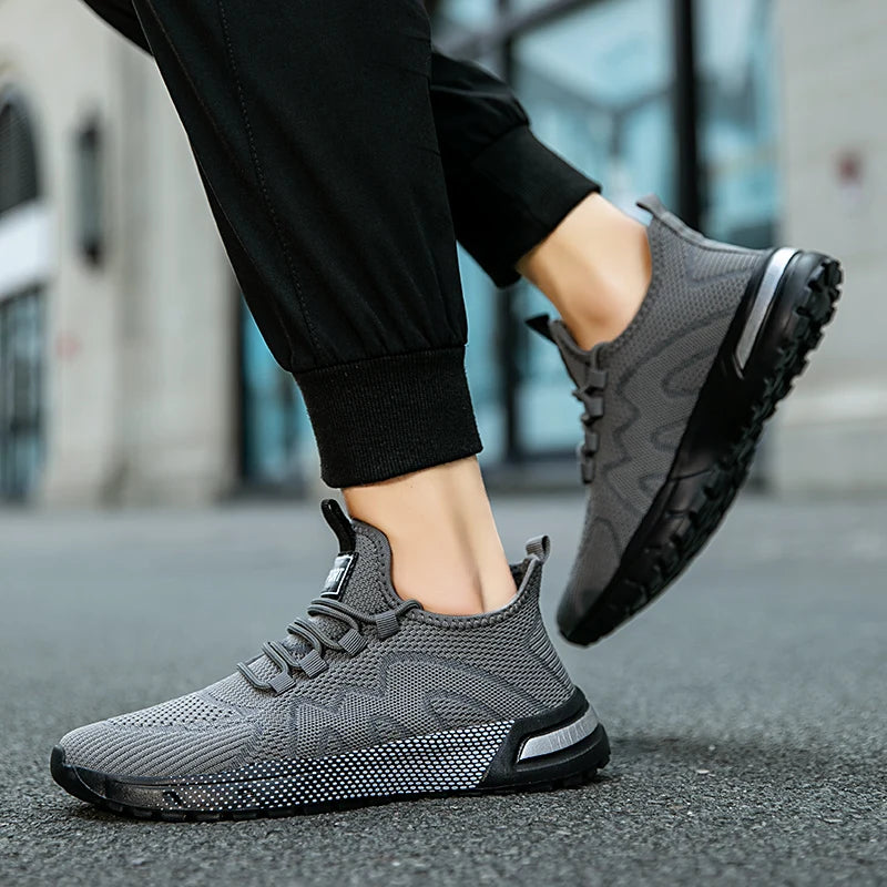 Oiaano Barefoot Man Sport Shoes Mesh Light Breathable Lace-Up Sneakers Causal Soft Sole Leisure Zero Drop Outdoor Work Jogging