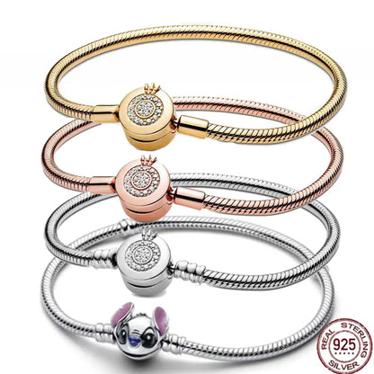 The new hot item, Disney Charm Bead Pendant, is compatible with the original DIY 925 sterling silver bracelet, making it an idea