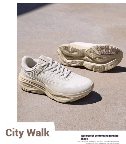 361 Degrees Men Running Shoe Leather All-Weather Protection Shock Absorption Casual Versatile Stable Male Sneaker 672532228