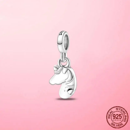 925 Silver My Love Starfish Flamingo Pendant Charm Fit Original Original Me Bracelet DIY Bead Jewelry For Women